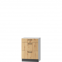 Szafka dolna stojąca 3 szuflady D60S/3 CLARA Podstawowe (1)