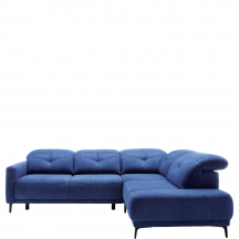 Narożnik z funkcją spania i pojemnikiem 2,5FL-E-1HT/BKP SANDRA Granatowy SANDRA Podstawowe