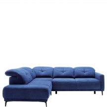 Narożnik z funkcją spania i pojemnikiem 1HT/BKL-E-2,5FP SANDRA Granatowy SANDRA Podstawowe