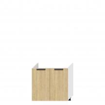 Szafka pod zlewozmywak 2 drzwi D80ZL DENIS Podstawowe (1)