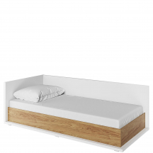 Łóżko 90 x 200 z materacem i pojemnikiem MS-09L Lewe SIMI Podstawowe (1)