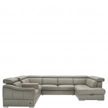 Narożnik z funkcją spania z pojemnikiem i z relaksem manualnym 1 recliner 1RFeleL-MC-1-E-2,5F-OTM/BKP URBANO Podstawowe