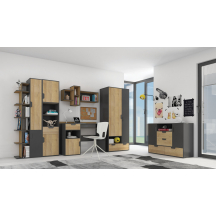 Zestaw mebli młodzieżowych A NANO DĄB RIVIERA Podstawowe