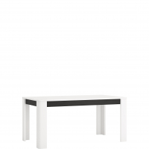 Stół rozkładany 160-200x90 MWST07 Biały Połysk / Dąb Vicenza Czarny Podstawowe