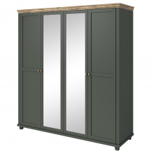 Szafa czterodrzwiowa z lustrami 200 cm 24ZRJU20 TYP-20 EVORA SYPIALNIA Podstawowe