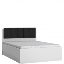 Łóżko 140x200 ze stelażem i z pojemnikiem LYOZ02 LYON BIAŁY Podstawowe