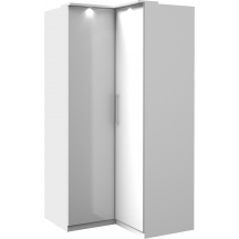 Szafa narożna dwudrzwiowa biała 2497KL16 TYP-16 OPTIMA Podstawowe