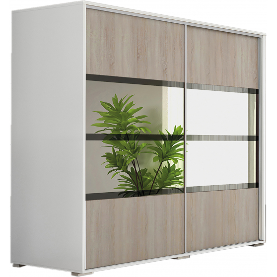 Szafa przesuwna 200 z lustrem A9 Podstawowe (1)