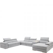 Narożnik z funkcją spania, pojemnikiem, barem, funkcją relaks i regulowanymi zagłówkami 292x426 PLAZA Podstawowe