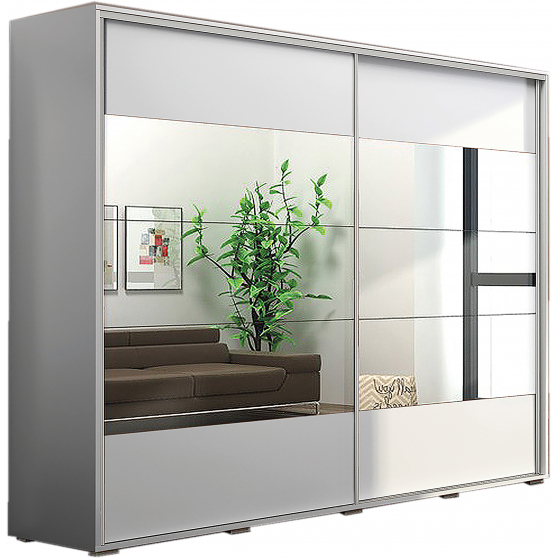 Szafa przesuwna 230 z lustrem A17 Podstawowe (1)