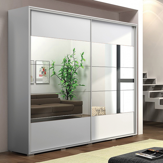 Szafa przesuwna 125 z lustrem A17 Aranżacja (1)