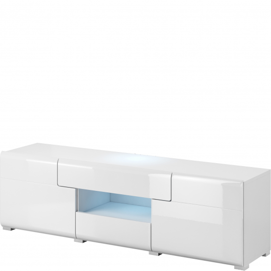 Mała szafka RTV pod telewizor Biały Połysk 2498DW41 TYP-41 TOLEDO Podstawowe