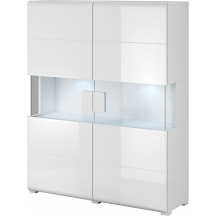 Komoda wysoka 2-drzwiowa Biały Połysk 2498DW42 TYP-42 TOLEDO Podstawowe