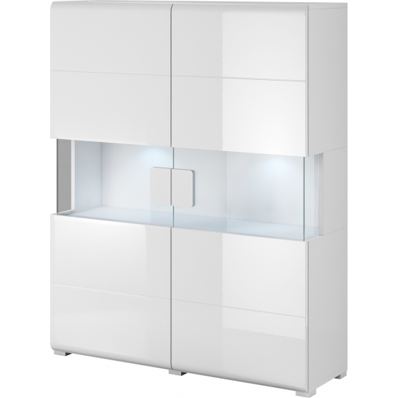 Komoda wysoka 2-drzwiowa Biały Połysk 2498DW42 TYP-42 TOLEDO Podstawowe