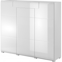 Komoda wysoka 3-drzwiowa Biały Połysk 2498DW76 TYP-76 TOLEDO Podstawowe