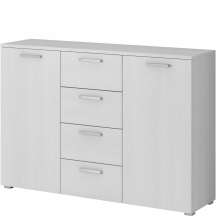 Komoda 2 drzwi 4 szuflady Abisko Ash 24AAEA26 TYP-26 GALAXY Podstawowe