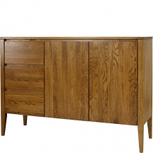 Komoda drewniana bukowa KD439 RETRO BUK Podstawowe