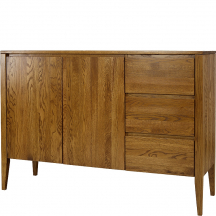 Komoda drewniana bukowa KD438 RETRO BUK Podstawowe