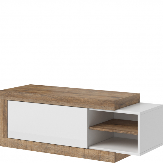 Ława rozsuwana Dąb Samdal / Biały Połysk 24BSKS99 TYP-99 SINTRA Podstawowe