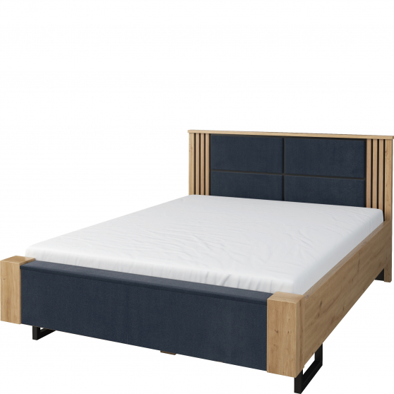 Łóżko I 140 x 200 z oświetleniem zagłówka GINTARO Podstawowe