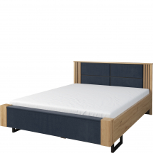 Łóżko I 160 x 200 z oświetleniem zagłówka GINTARO Podstawowe