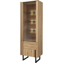 Witryna pojedyncza Lewa z oświetleniem GINTARO Podstawowe