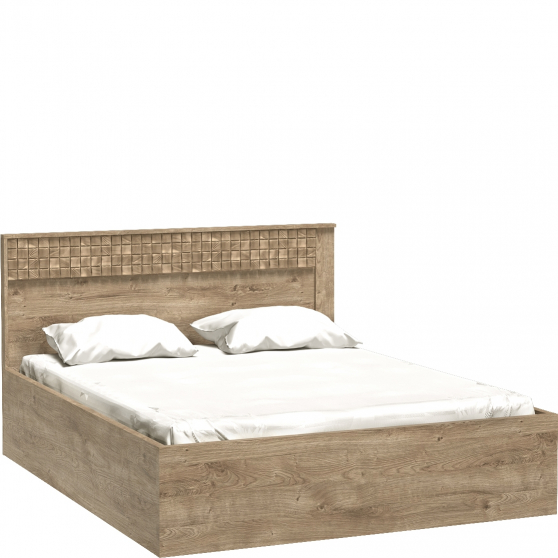 Łóżko 160 x 200 ze stelażem i pojemnikiem N-17 NATURAL Podstawowe (1)