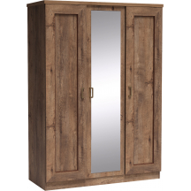 Szafa trzydrzwiowa z lustrem Dąb Lefkas T-15 TADEUSZ DĄB LEFKAS Podstawowe