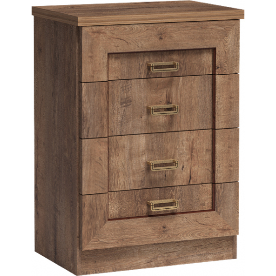 Wąska komoda z szufladami Dąb Lefkas T-4 TADEUSZ DĄB LEFKAS Podstawowe