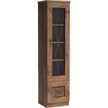 Witryna mała do salonu pojedyncza Dąb Lefkas T-10 TADEUSZ DĄB LEFKAS Podstawowe