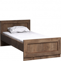 Łóżko 90 x 200 ze stelażem Dąb Lefkas T-21 TADEUSZ DĄB LEFKAS Podstawowe