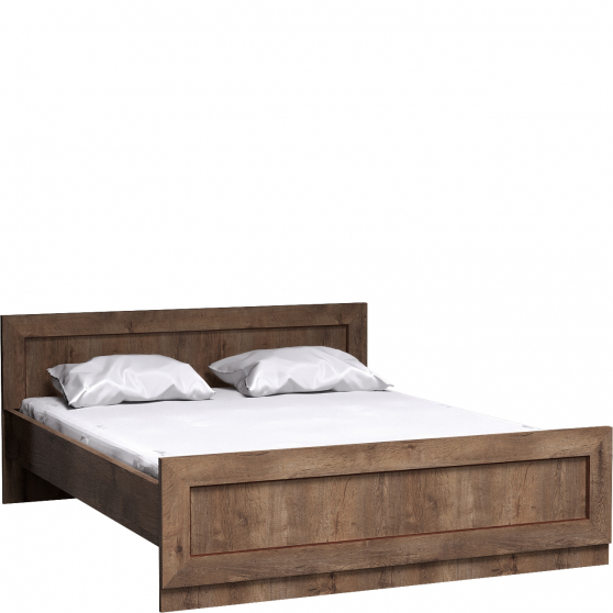 Łóżko 160 x 200 ze stelażem Dąb Lefkas T-20 TADEUSZ DĄB LEFKAS Podstawowe