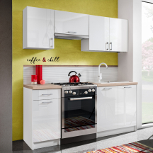 Zestaw mebli kuchennych 1,8 m Połysk ECOMODEL Podstawowe