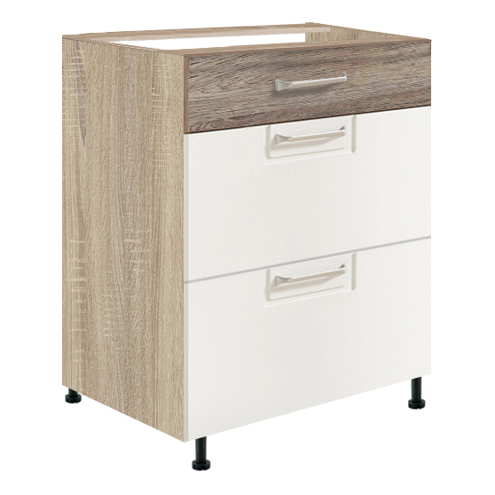 Szafka dolna stojąca 3 szuflady 60 cm ECO-10D ECONO Podstawowe