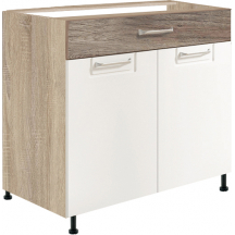 Szafka dolna stojąca 1 szuflada 2 drzwi 80 cm ECO-6D ECONO Podstawowe