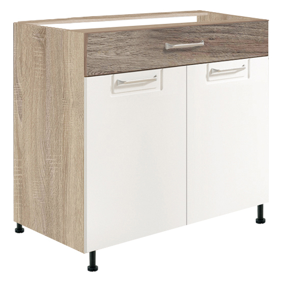 Szafka dolna stojąca 1 szuflada 2 drzwi 80 cm ECO-6D ECONO Podstawowe