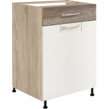 Szafka dolna stojąca 1 szuflada 1 drzwi 50 cm ECO-4D ECONO Podstawowe