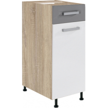 Szafka dolna stojąca 1 szuflada 1 drzwi 30 cm GLO-1D GLOBAL Podstawowe
