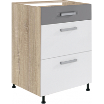 Szafka dolna stojąca 3 szuflady 50 cm GLO-9D GLOBAL Podstawowe
