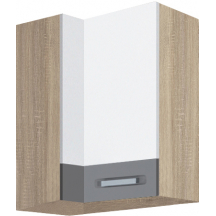Szafka górna wisząca narożna 1 drzwi Prawa GLO-45G GLOBAL Podstawowe