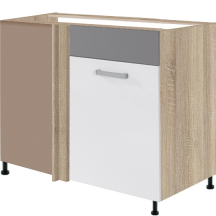 Szafka dolna stojąca narożna 1 drzwi Prawa GLO-25D GLOBAL Podstawowe