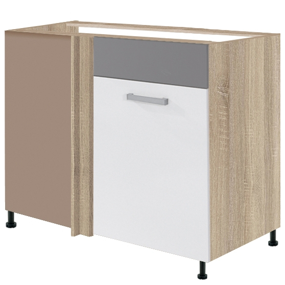 Szafka dolna stojąca narożna 1 drzwi Prawa GLO-25D GLOBAL Podstawowe