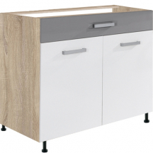 Szafka dolna stojąca 1 szuflada 2 drzwi 90 cm GLO-7D GLOBAL Podstawowe