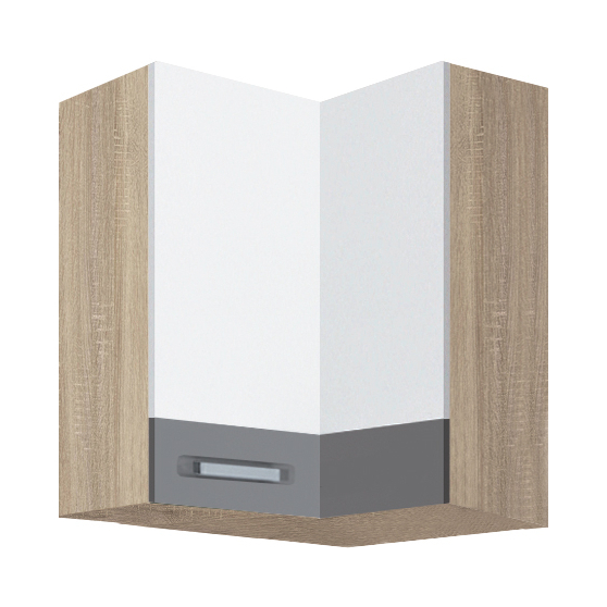 Szafka górna wisząca narożna 1 drzwi GLO-54G GLOBAL Podstawowe