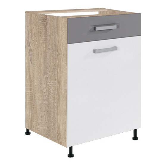 Szafka dolna stojąca 1 szuflada 1 drzwi 50 cm GLO-4D GLOBAL Podstawowe