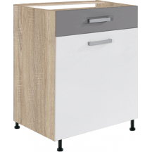 Szafka dolna stojąca 1 szuflada 1 drzwi 60 cm GLO-5D GLOBAL Podstawowe
