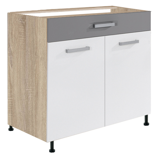 Szafka dolna stojąca 1 szuflada 2 drzwi 80 cm GLO-6D GLOBAL Podstawowe