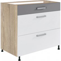 Szafka dolna stojąca 3 szuflady 80 cm GLO-22D GLOBAL Podstawowe