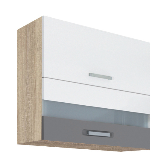 Szafka górna wisząca witryna 2 klapy 80 cm GLO-41G GLOBAL Podstawowe