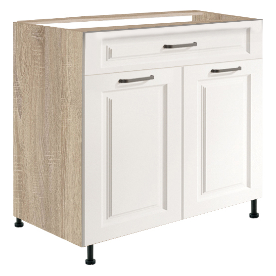 Szafka dolna stojąca 1 szuflada 2 drzwi 80 cm SM-6D SMART Podstawowe